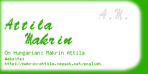 attila makrin business card